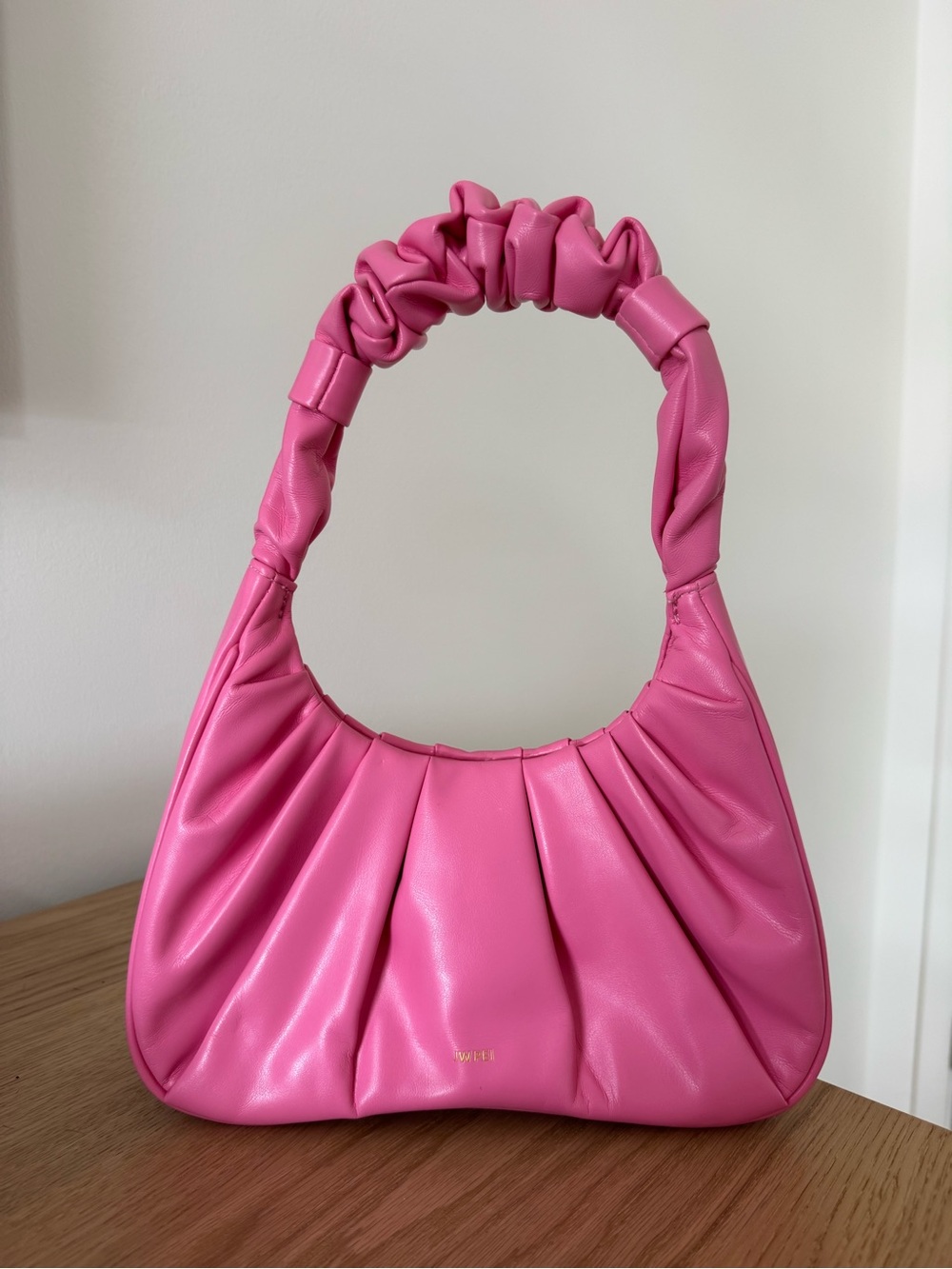JW PEI Pink Ruched Shoulder Bag